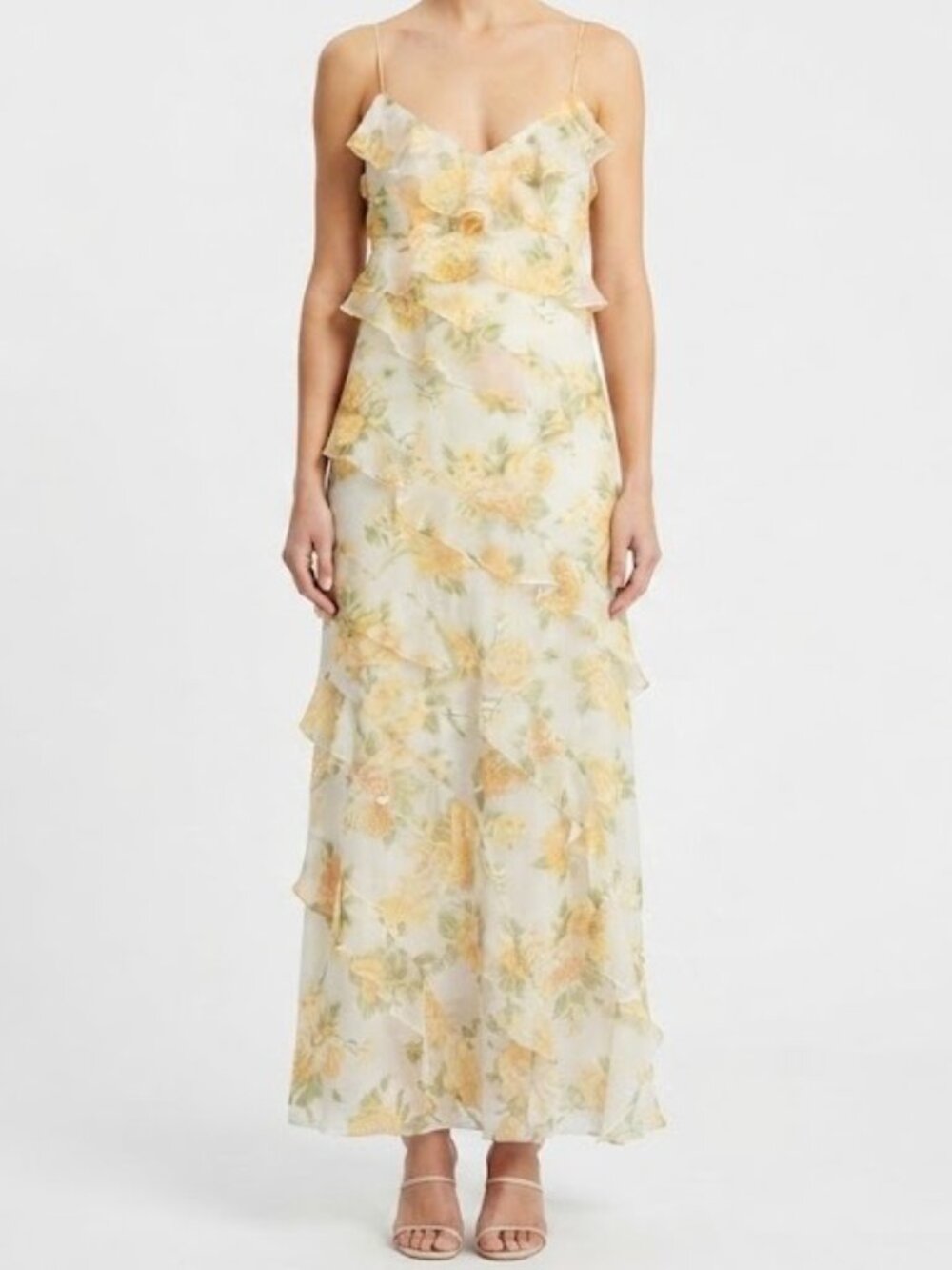 Ever New Floral Ruffle Maxi Dress